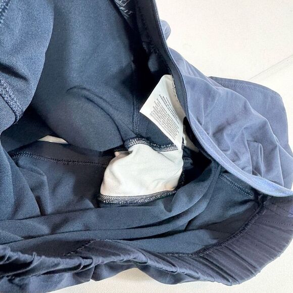 Nike Shorts Women Medium Blue Training Lined Elastic Waist Tempo Pull On Running - Picture 4 of 10